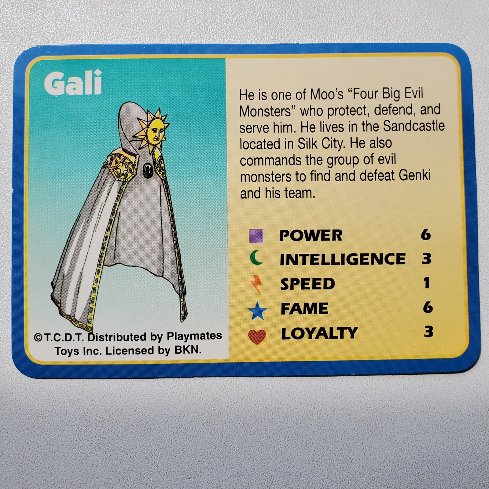 Monster Rancher Gali NM Collectible Vintage 1999 Trading Card
