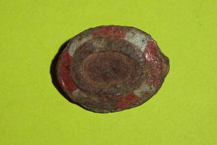 Roman Disc Brooch 300 AD blue red enamel old jewelry antique artifact enameled G
