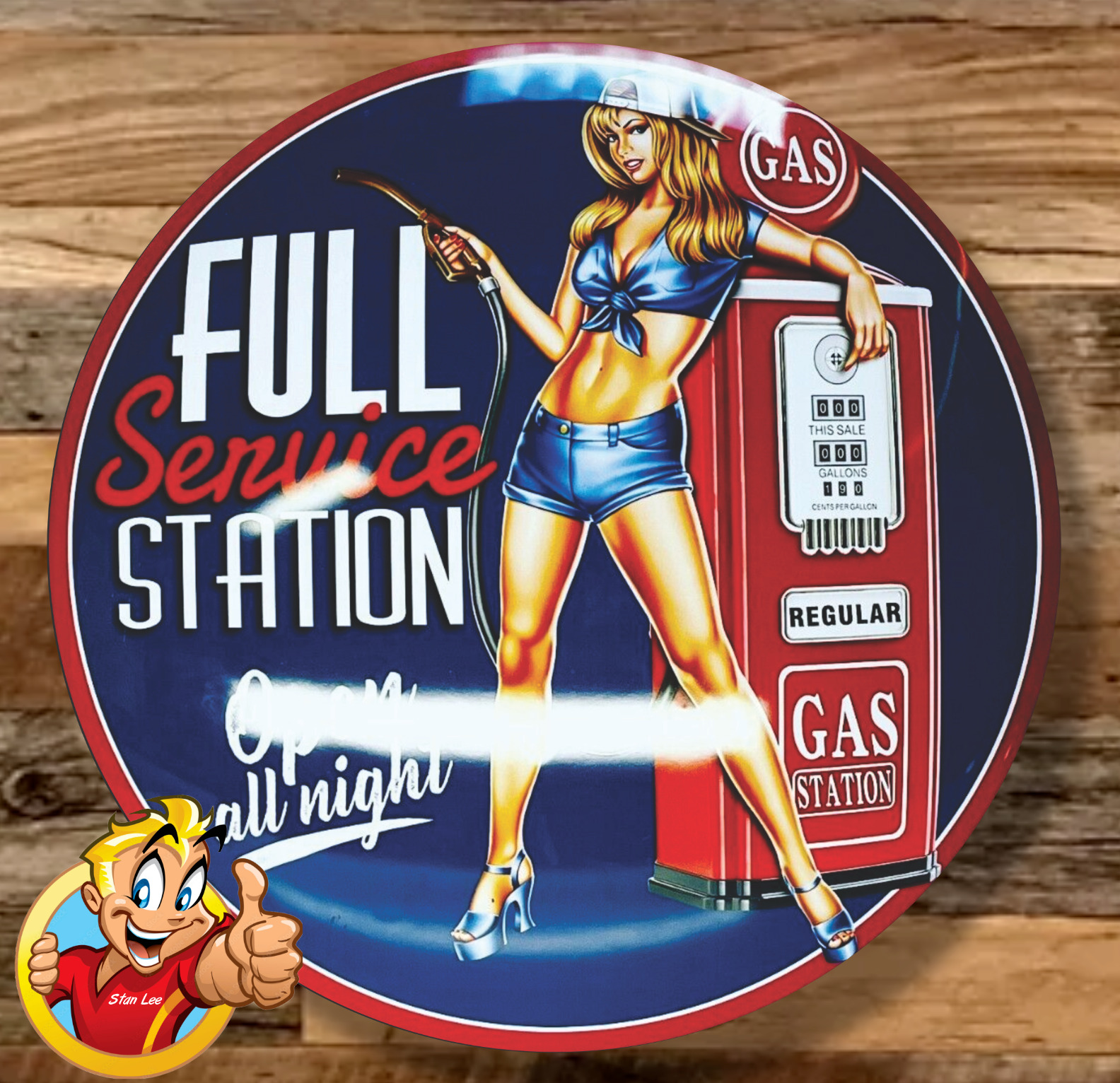 FULL SERVICE STATION Dome Sign 15\
