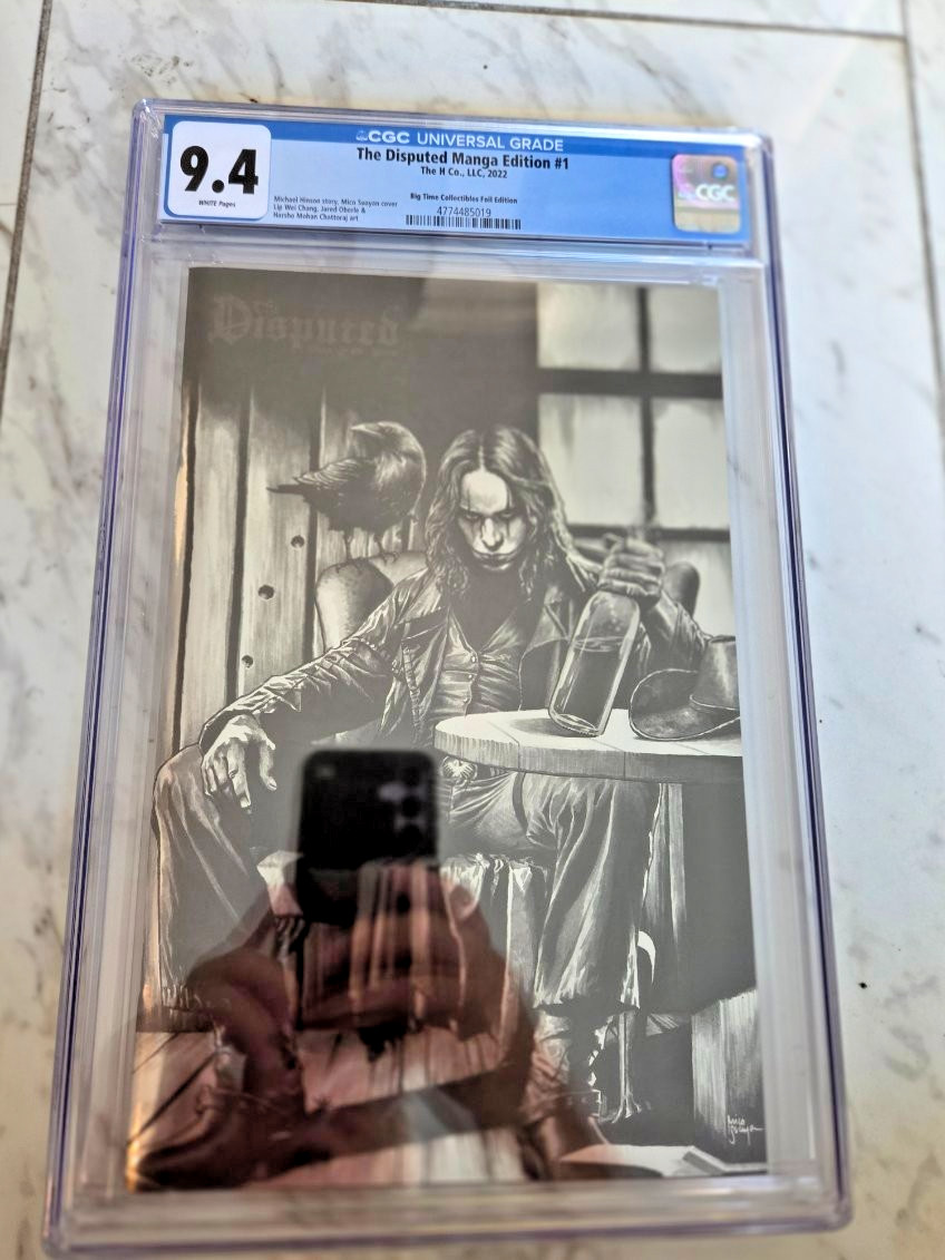 The Disputed Manga Edition #1 BTC Edition and Spot Foil Edition CGC 9.4