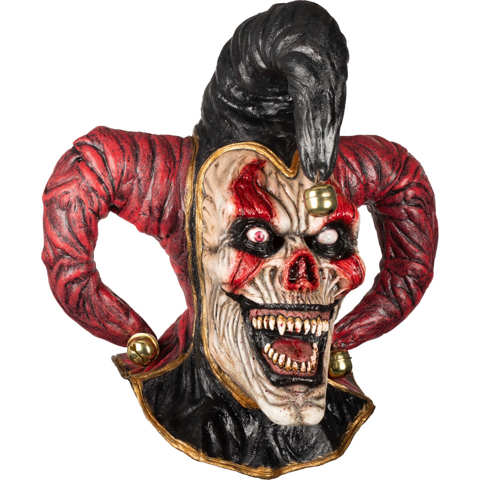 Ghoulish Productions Evil Jester Extended Neck Mask Horror Halloween Cosplay