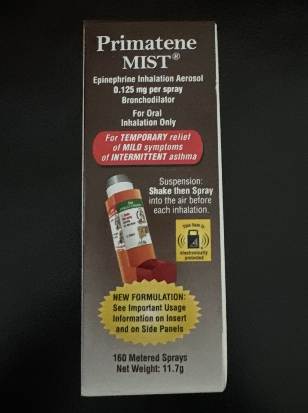 Primatene Mist Epinephrine Inhalation Aerosol 160 Sprays 
