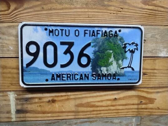 American Samoa 2010 License plate. #2