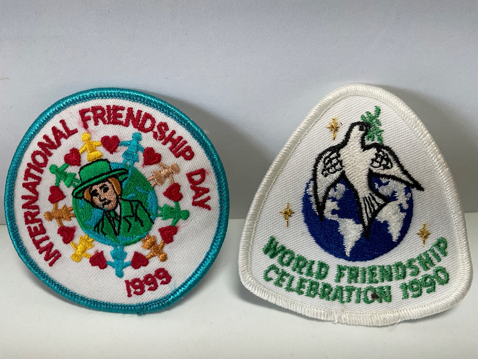 Lot of 2 Vintage Girl Scout Patches 1990 & 1999 New Old Stock Joycrest Mint