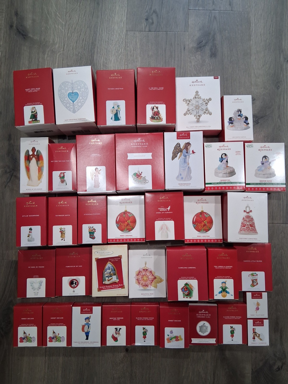 Hallmark Keepsake Ornaments Lot Of 37 *Most New* 2017-2022 Christmas Angels Star