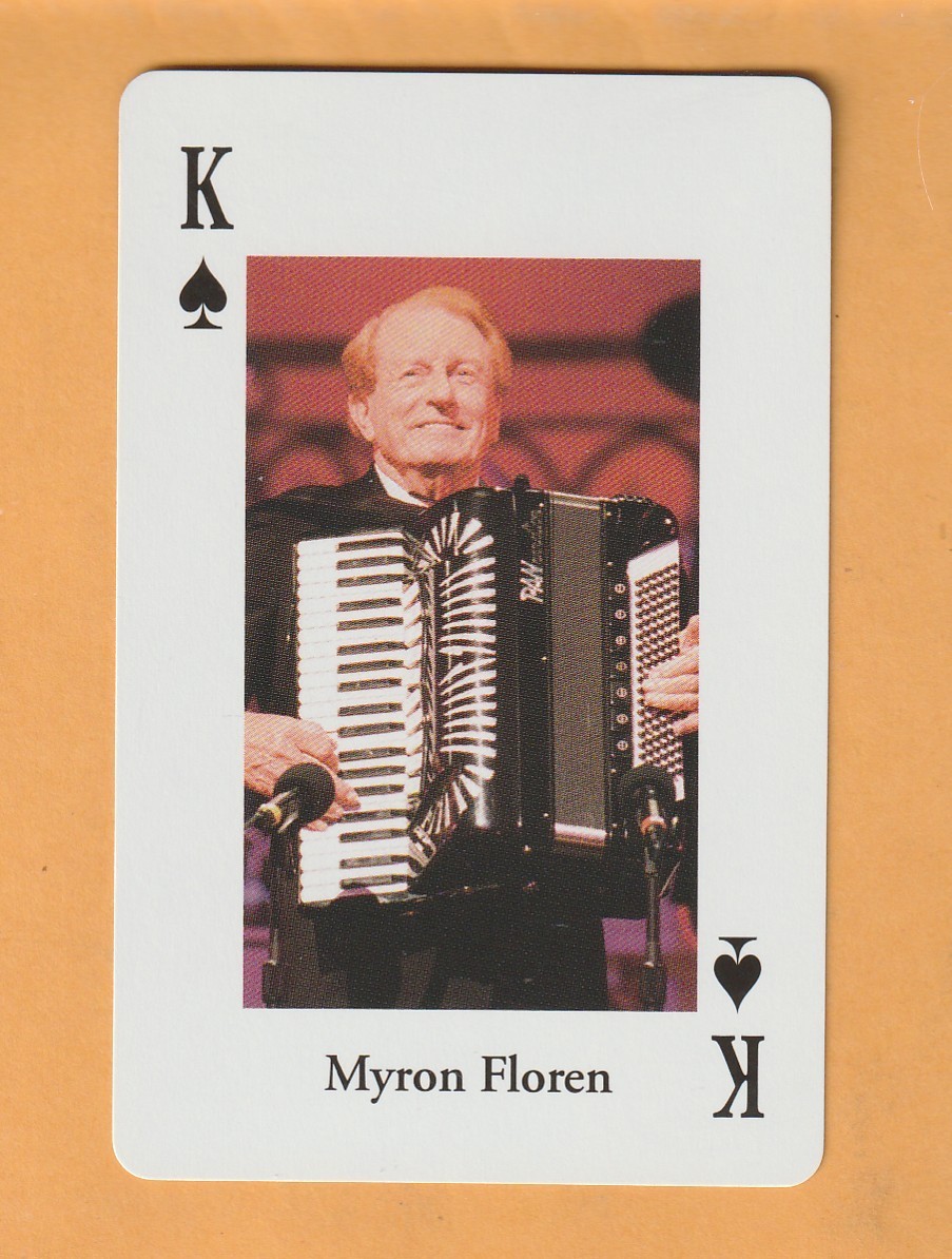 Myron Floren 2017 Lawrence Welk Playing Card #12S Day County South Dakota Myron Floren 2017 Lawrence Welk Playing Card #12S Day County South Dakota
