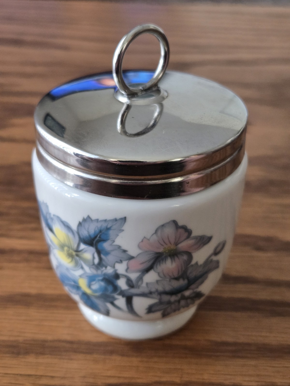 Vintage Royal Worcester Egg Coddler-Woodland Pattern, Discontinued