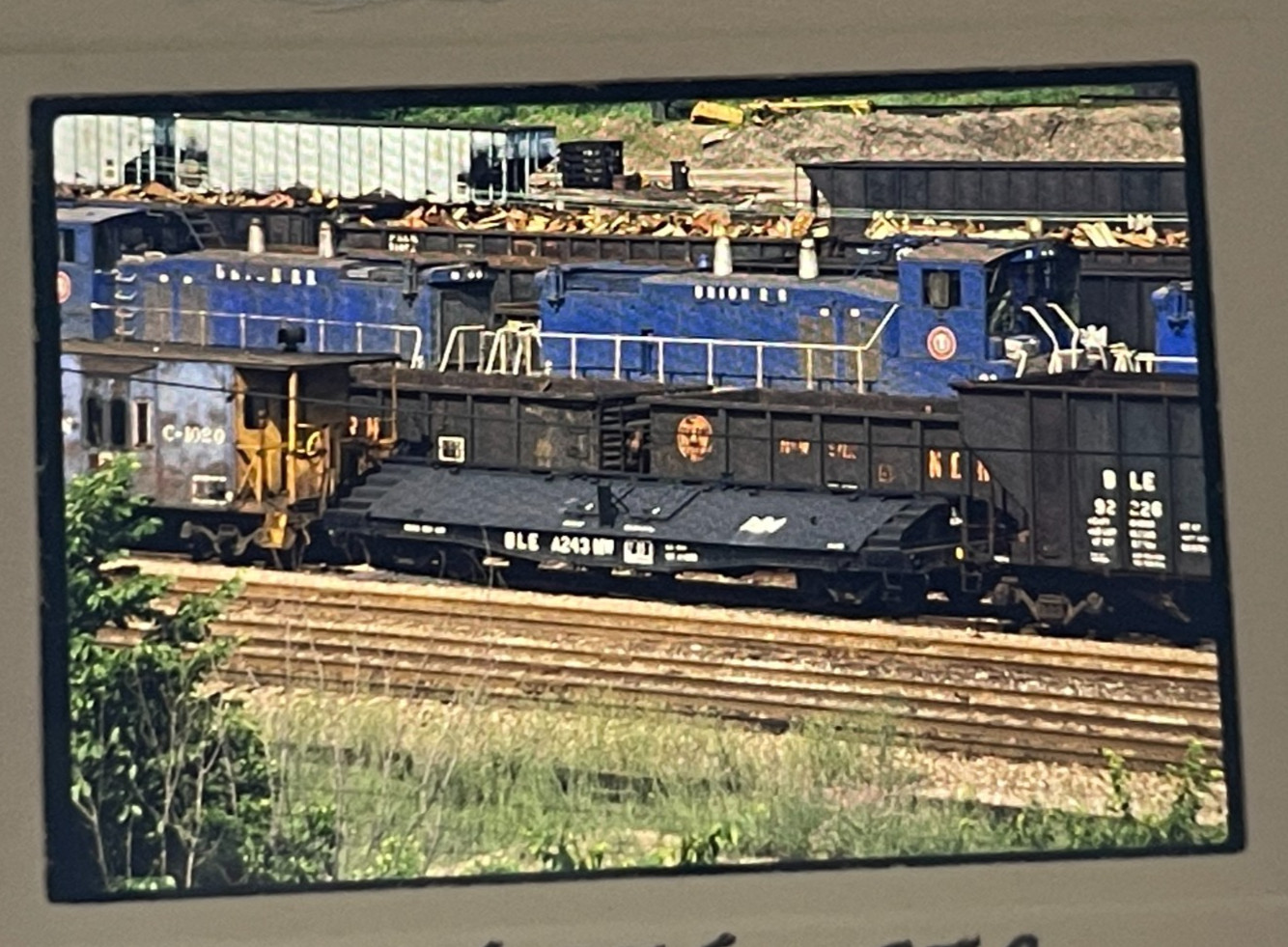 Bessemer & Lake Erie Railroad Scale Test Car #A243MW - Duquesne, Pa 35mm Slide Bessemer & Lake Erie Railroad Scale Test Car #A243MW - Duquesne, Pa 35mm Slide
