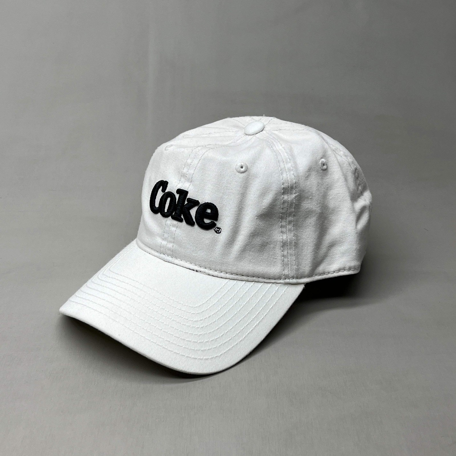 COCA-COLA Baseball Cap Strap Back Sz One Size White 23635 (New)