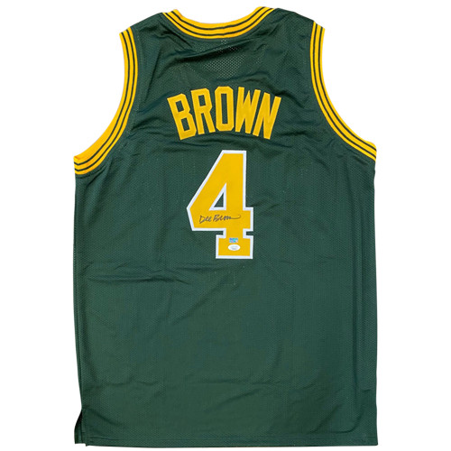 Dee Brown Autographed Jacksonville University Dolphins (Green #4) Jersey - JSA