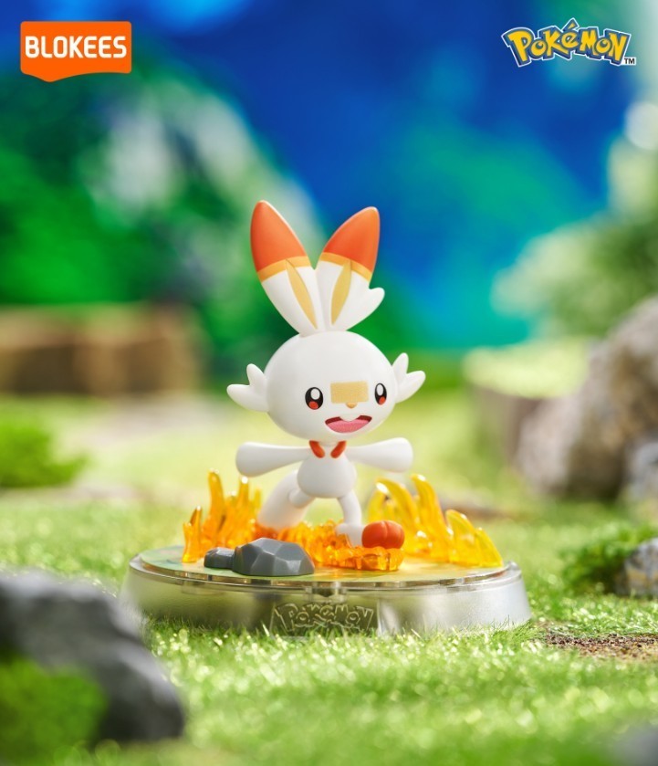 Pokemon Blokees Building Blocks (Scorbunny) Figure Collectible, NEW with Box