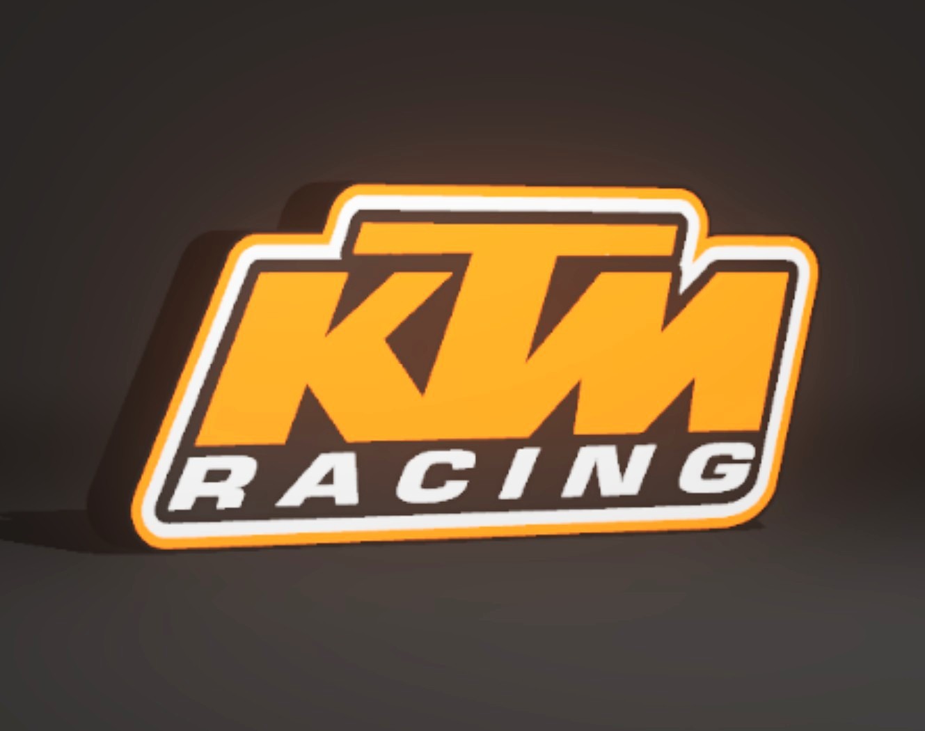 KTM RACING LOGO LED SIGN LIGHT BOX LARGE 14.75\