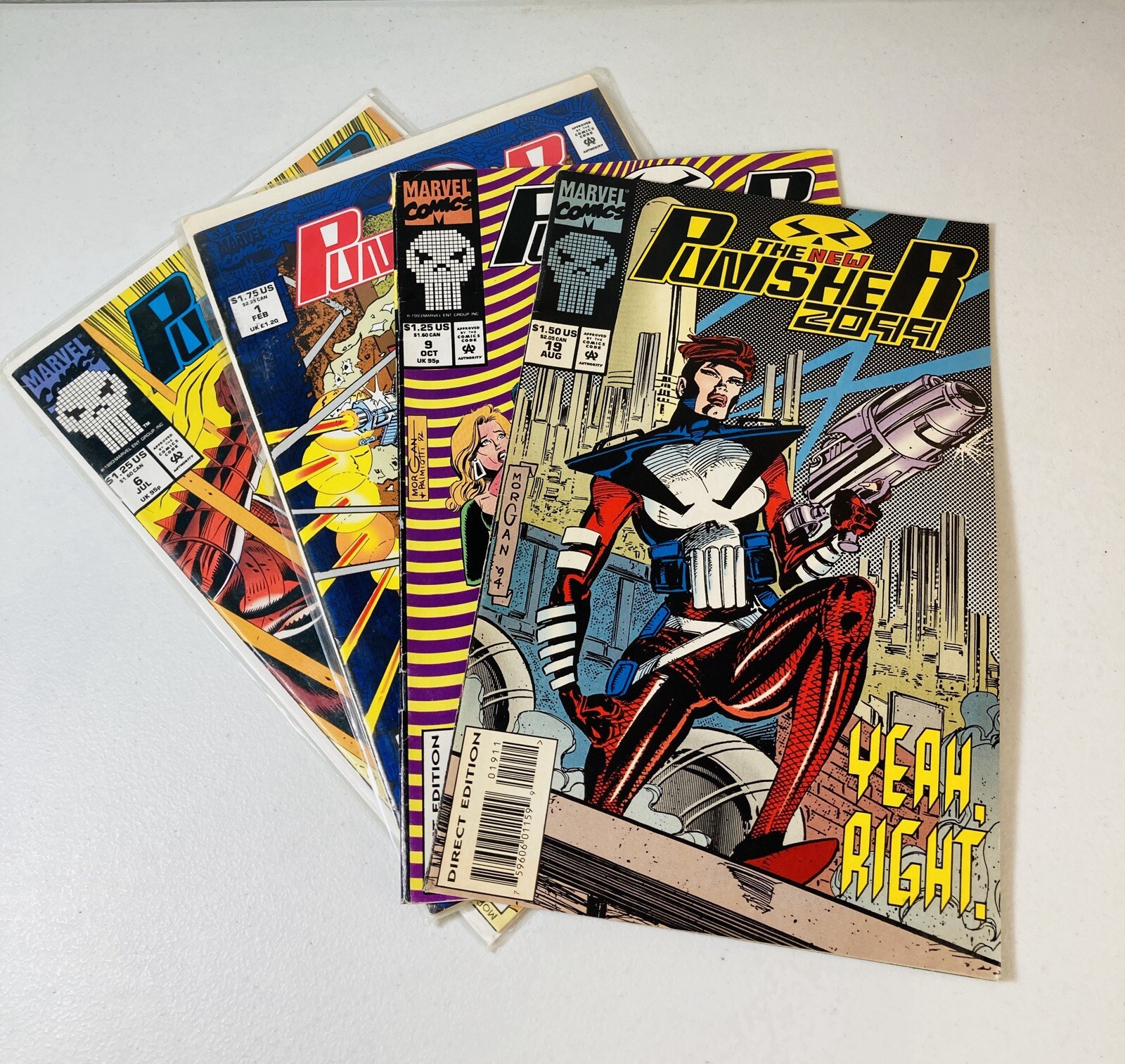 Marvel Comic Books - The Punisher 2099 - 4 Issue Lot - #1, #6, #9, #19