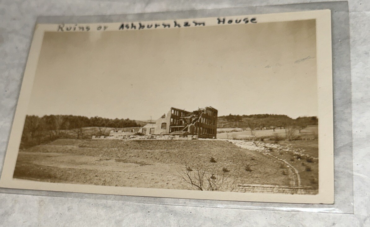 Ruins Of Ashburnham House RPPC Real Photo Postcard 