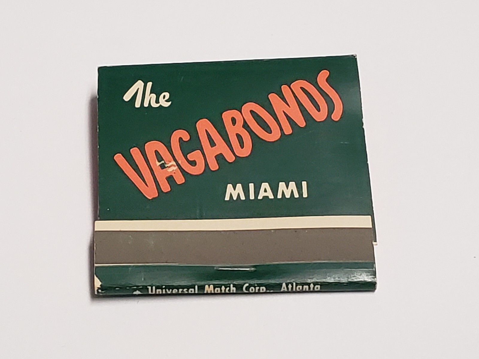 Vtg 1960s Matchbook - VAGABONDS Motel, Biscayne Blvd., Miami Florida NEW