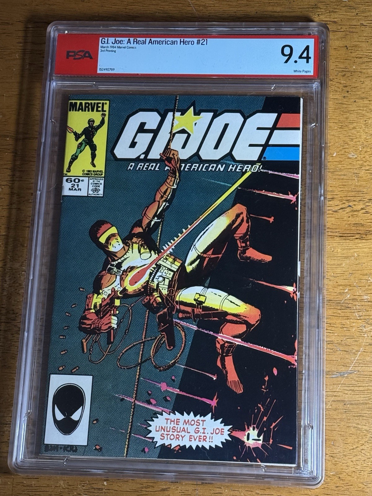 G.I. Joe A Real American Hero #21 Third Printing 1984 Marvel PSA 9.4