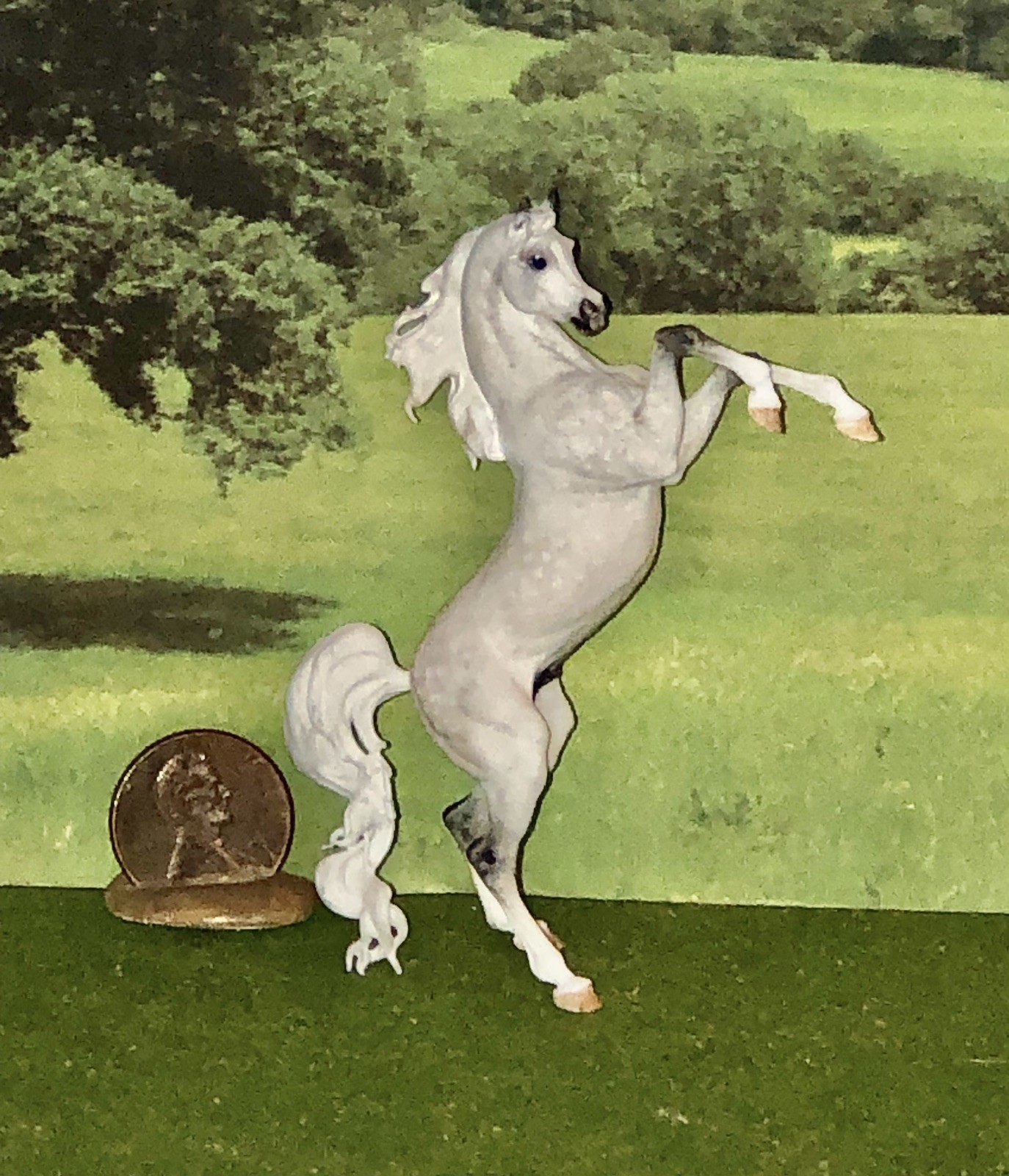 OOAK Like Breyer cm Custom Horse Mini Model Resin 3D Printed AR *Rearing Arabian