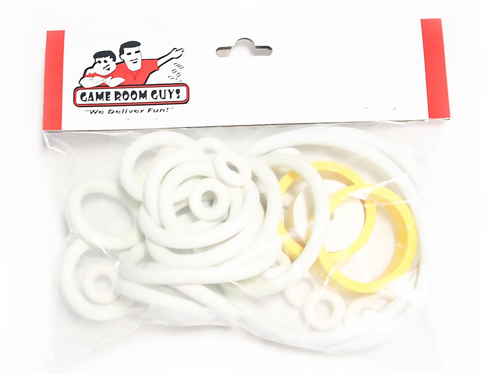Bally Mariner Pinball Machine Replacement Repair Rubber Ring Kit White