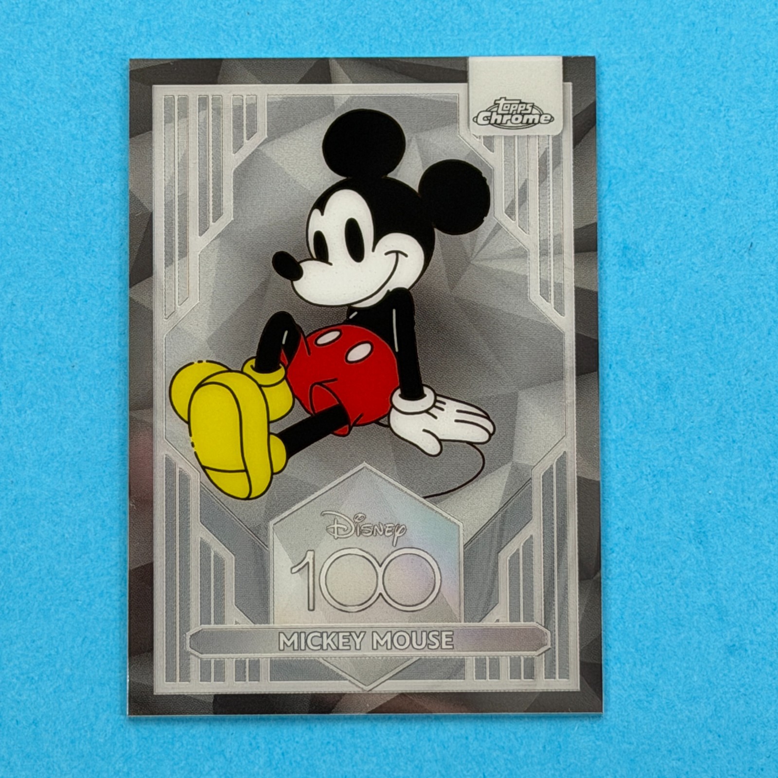 2023 Topps Chrome Disney 100 Mickey Mouse Base #1 Mint Clean Copy US Seller