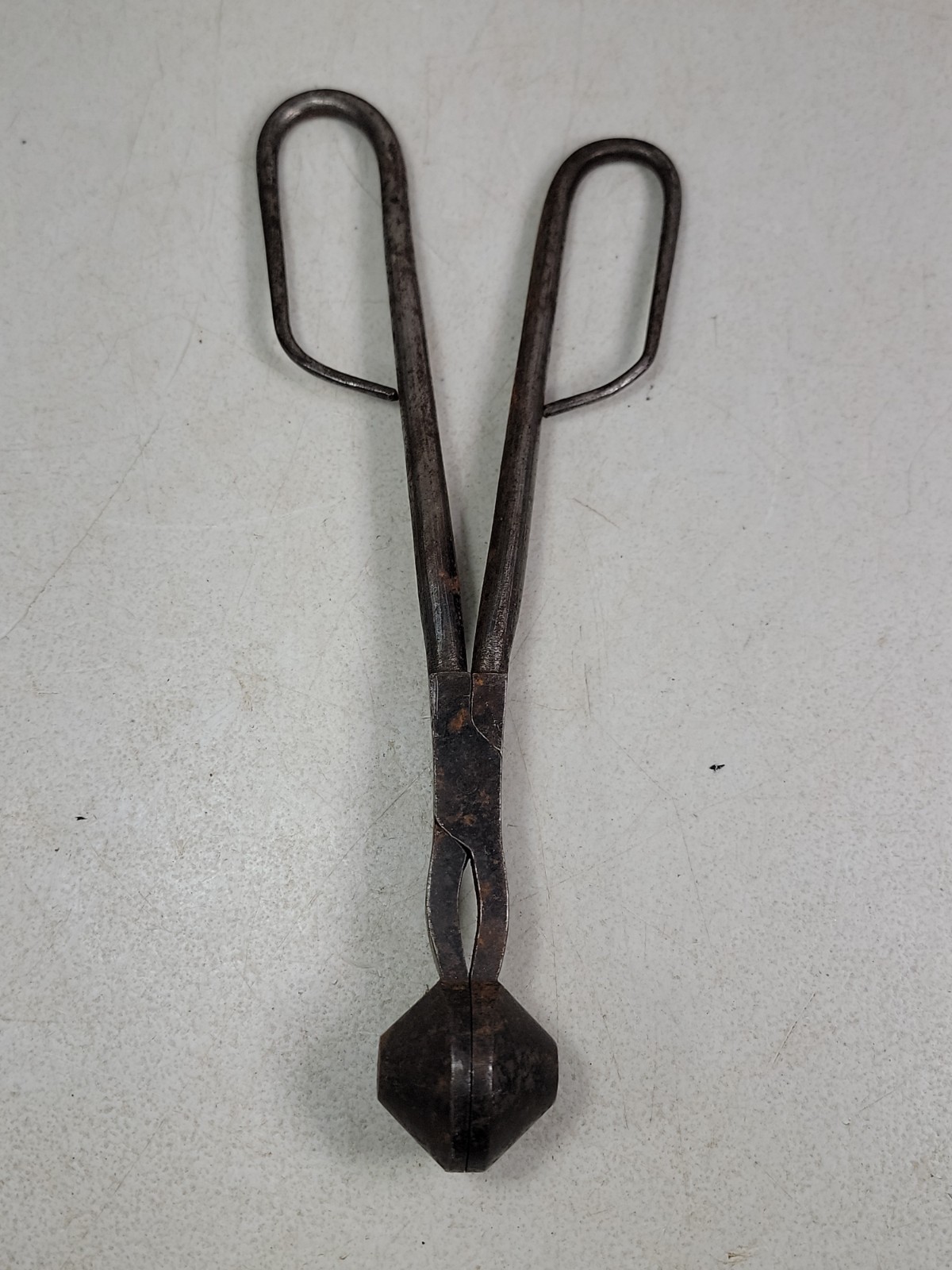 Unusual Vtg Antique Blacksmith Silversmith\'s Seam Rivet Tool Curling Iron Tongs