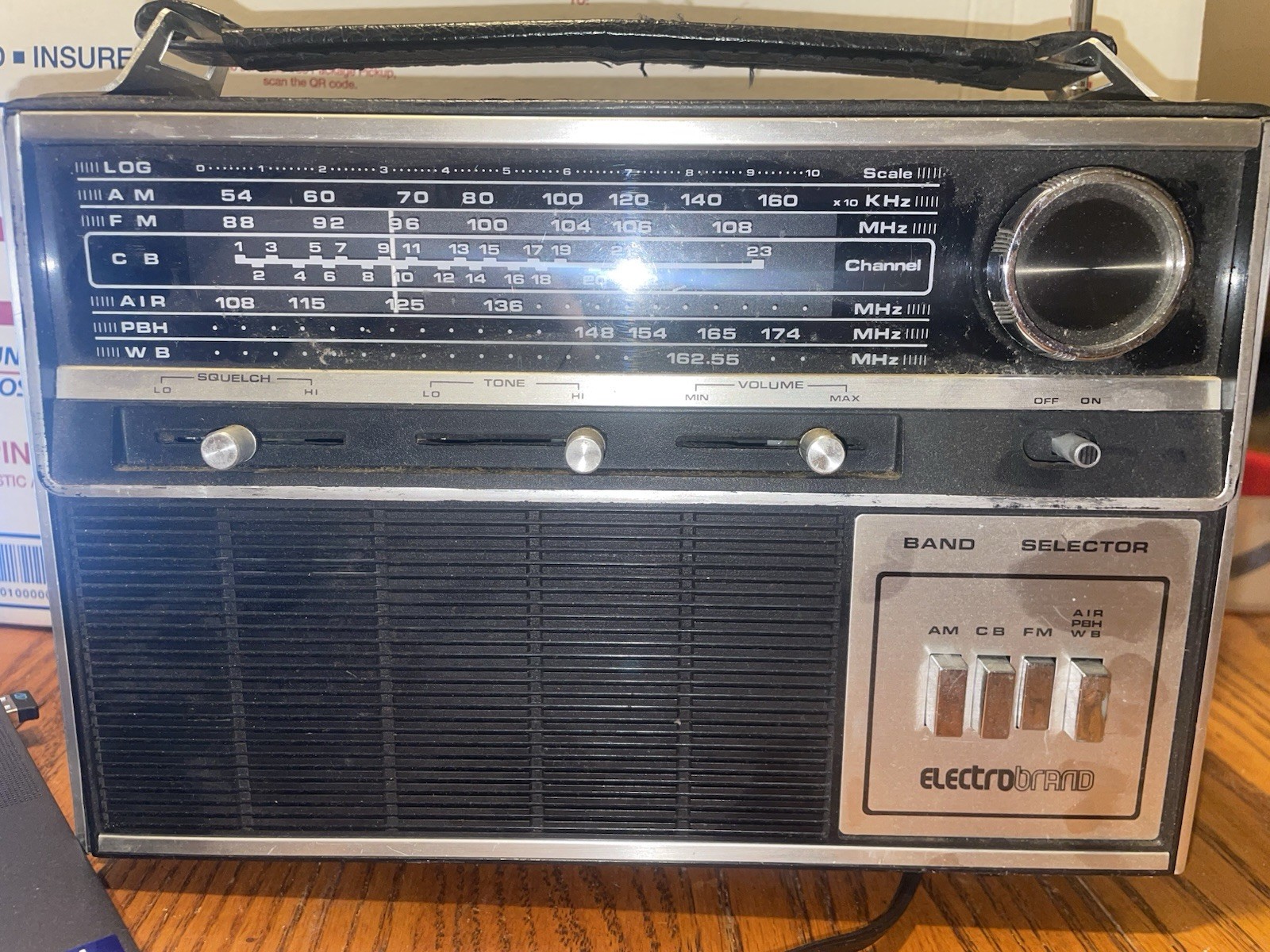Vintage Electro Brand RADIO model 2161 Am Fm CB Air WB PBH TESTED AND WORKS