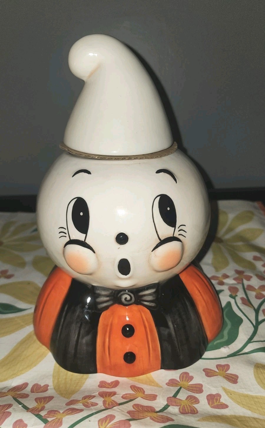 NWT Whimsical Johanna Parker Halloween Gus Ghost Cookie Jar 2026 Transpac