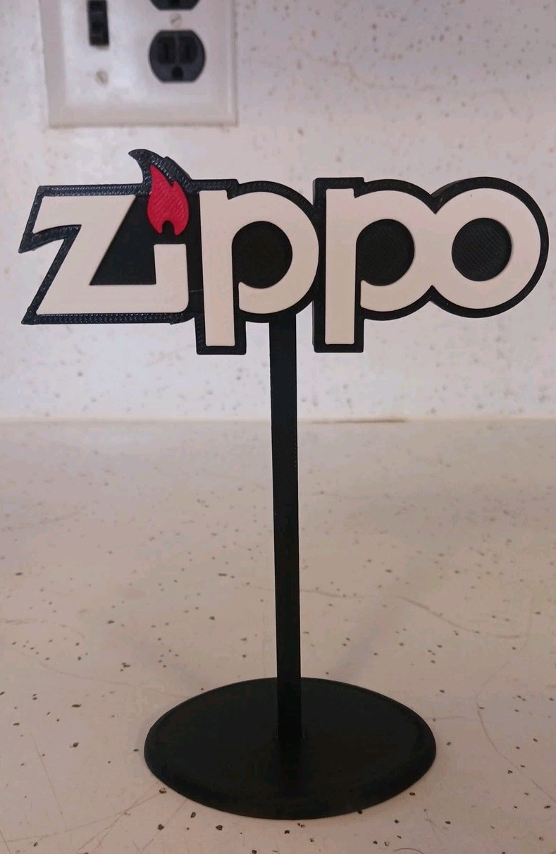 Zippo Lighters Cigar Cigarette Miniature Display Sign *One Sided* 5.75