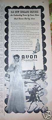 1942 AVON Cosmetics Old New England Inspires Ad
