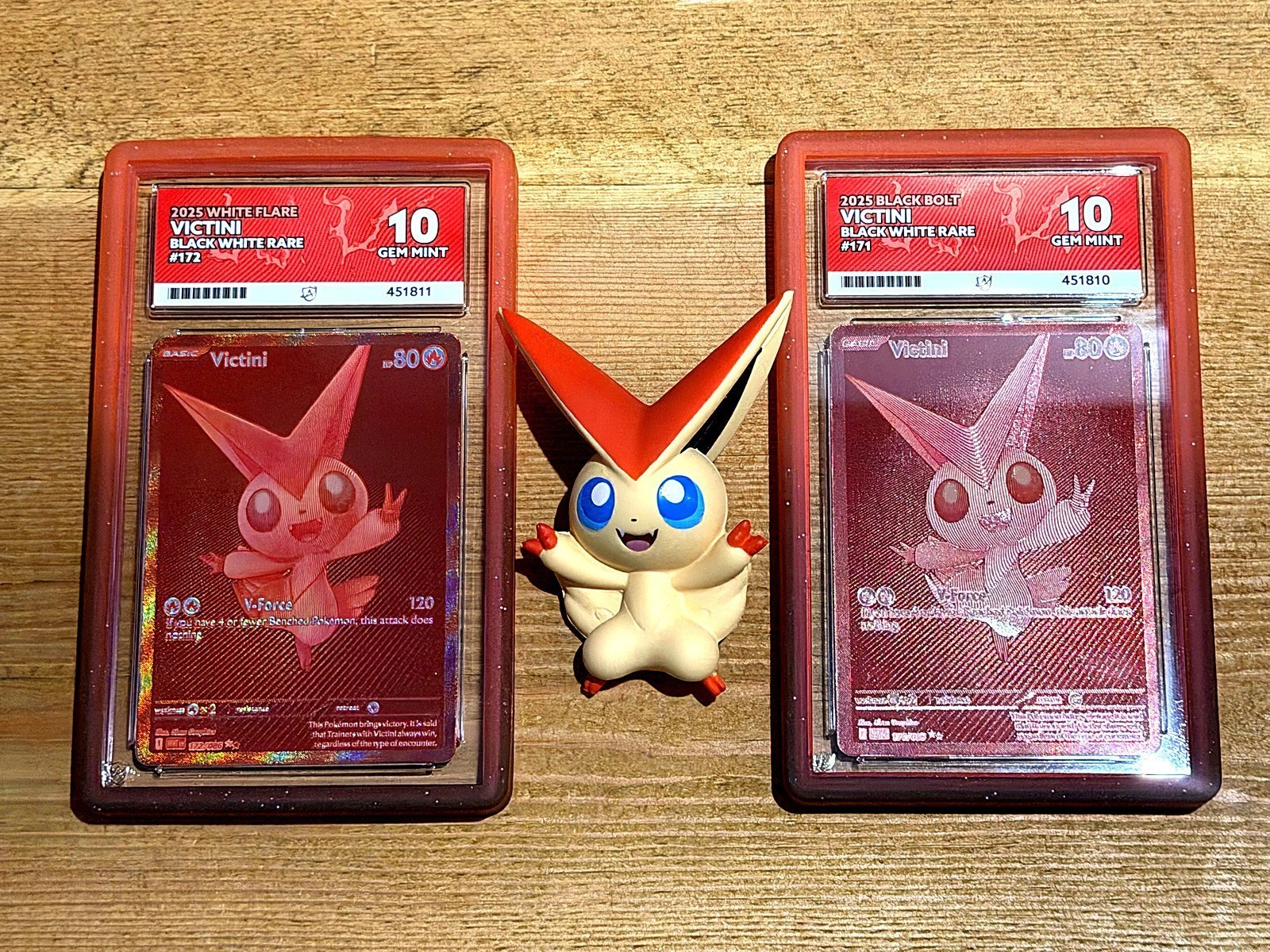 Pokémon TCG Victini 171/086 & 172/086 ACE 10 Sequential Black Bolt White Flare