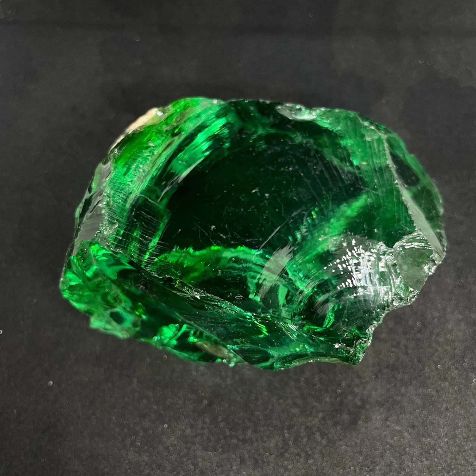 Natural Green Obsidian Raw Crystal 210-320 CT, Healing Stone for Energy Clearing Natural Green Obsidian Raw Crystal 210-320 CT, Healing Stone for Energy Clearing