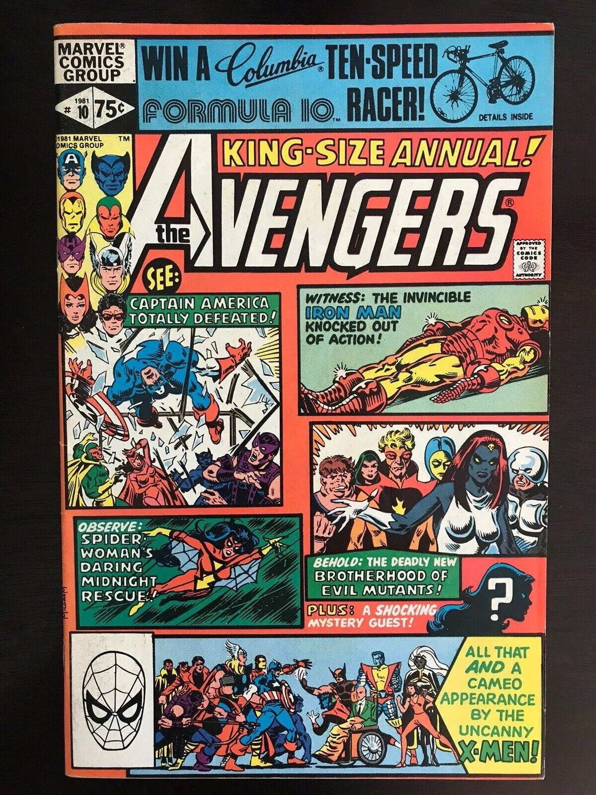 Avengers Annual 10 First Printing Original 1981 Marvel Comic  1st X-Men\'s Rogue
