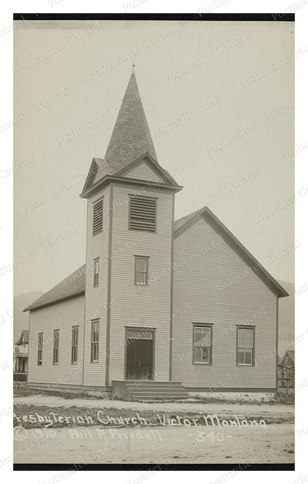 Victor Montana Presbyterian Church Standard Postcard COPY RPPC Victor Montana Presbyterian Church Standard Postcard COPY RPPC