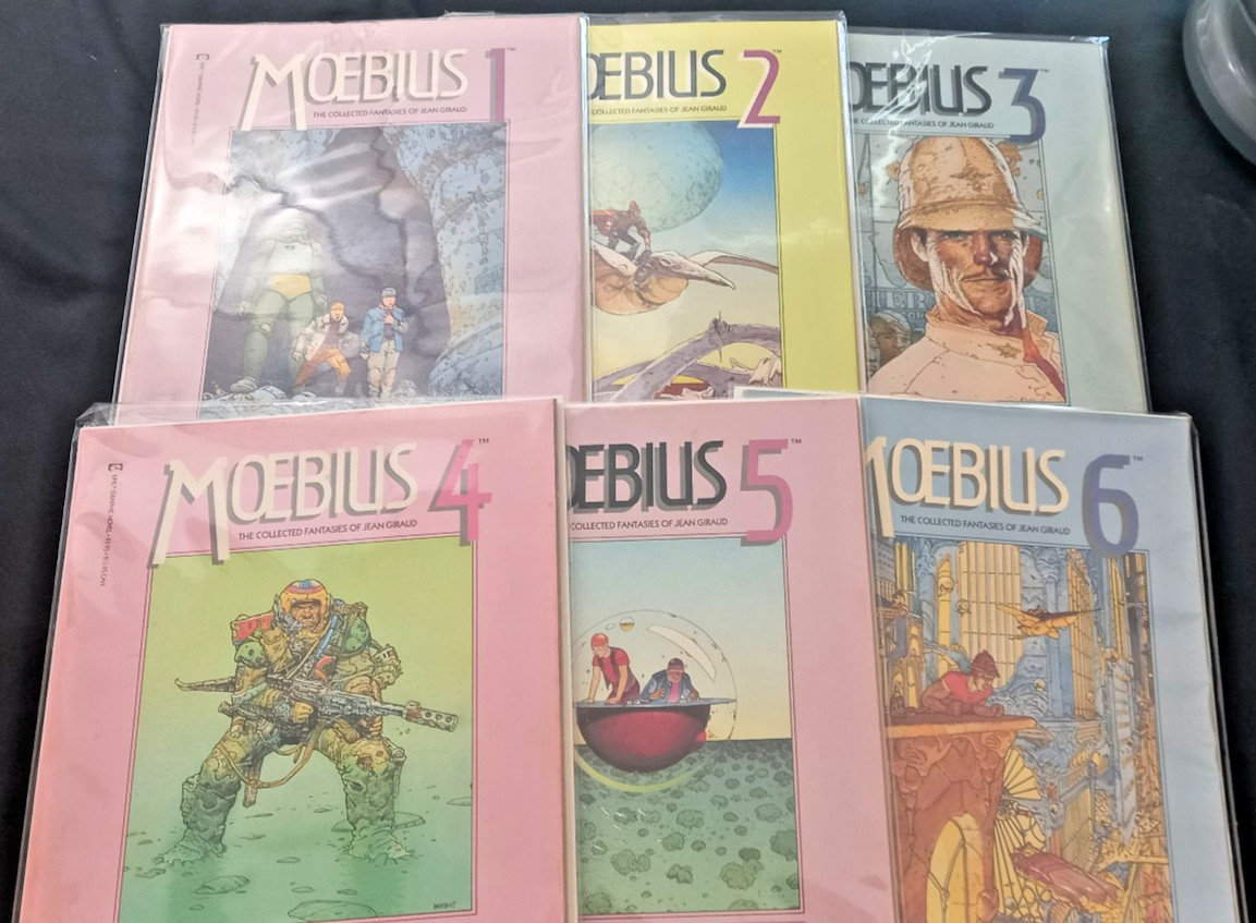 Moebius Epic Graphic Novel Volumes 1-6 – Jean Giraud Bagged & Boarded
