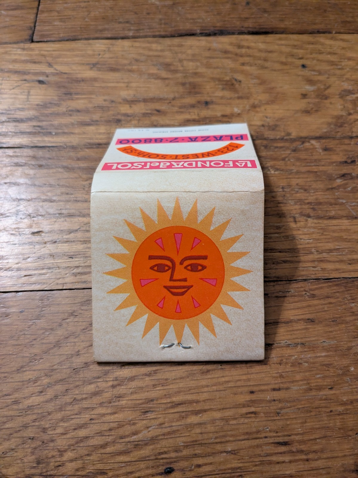 Vintage Matchbook Alexander Girard La Fonda Del Sol New York City Full Unstruck