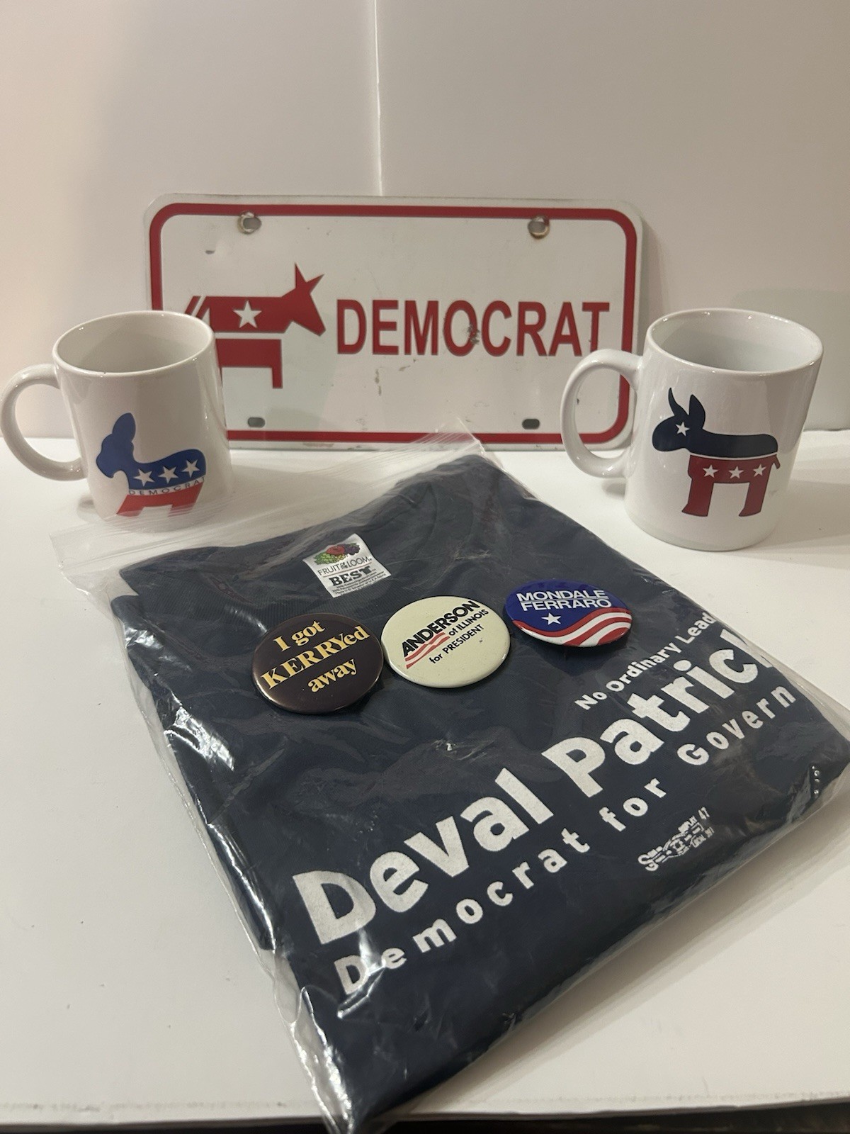 A Lot of Vintage Democratic Party and Political Campaign Memorabilia.