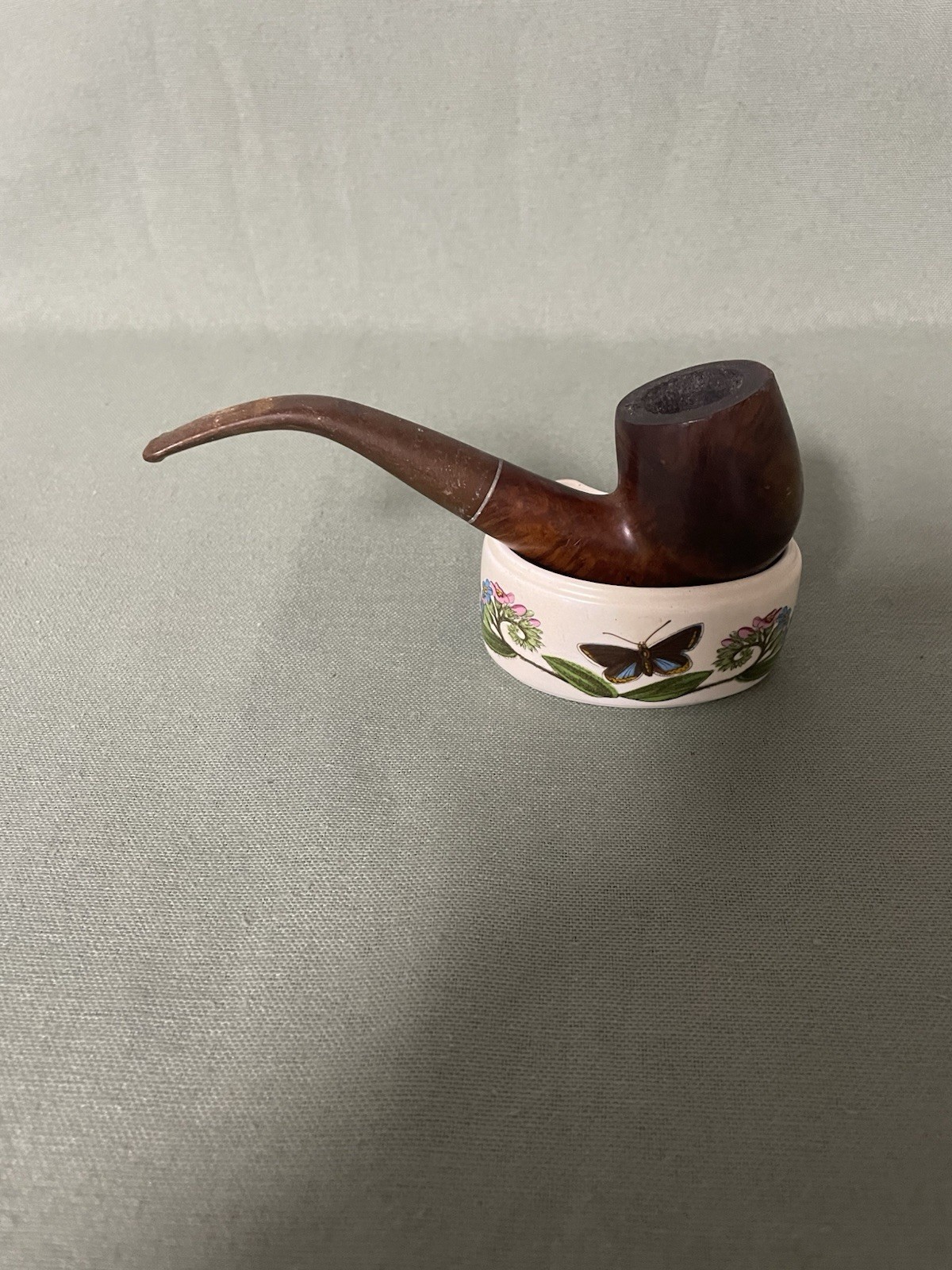 Vintage 1930s Kaywoodie Super Grain 14 Half Bent Billiard 4 Hole Stinger