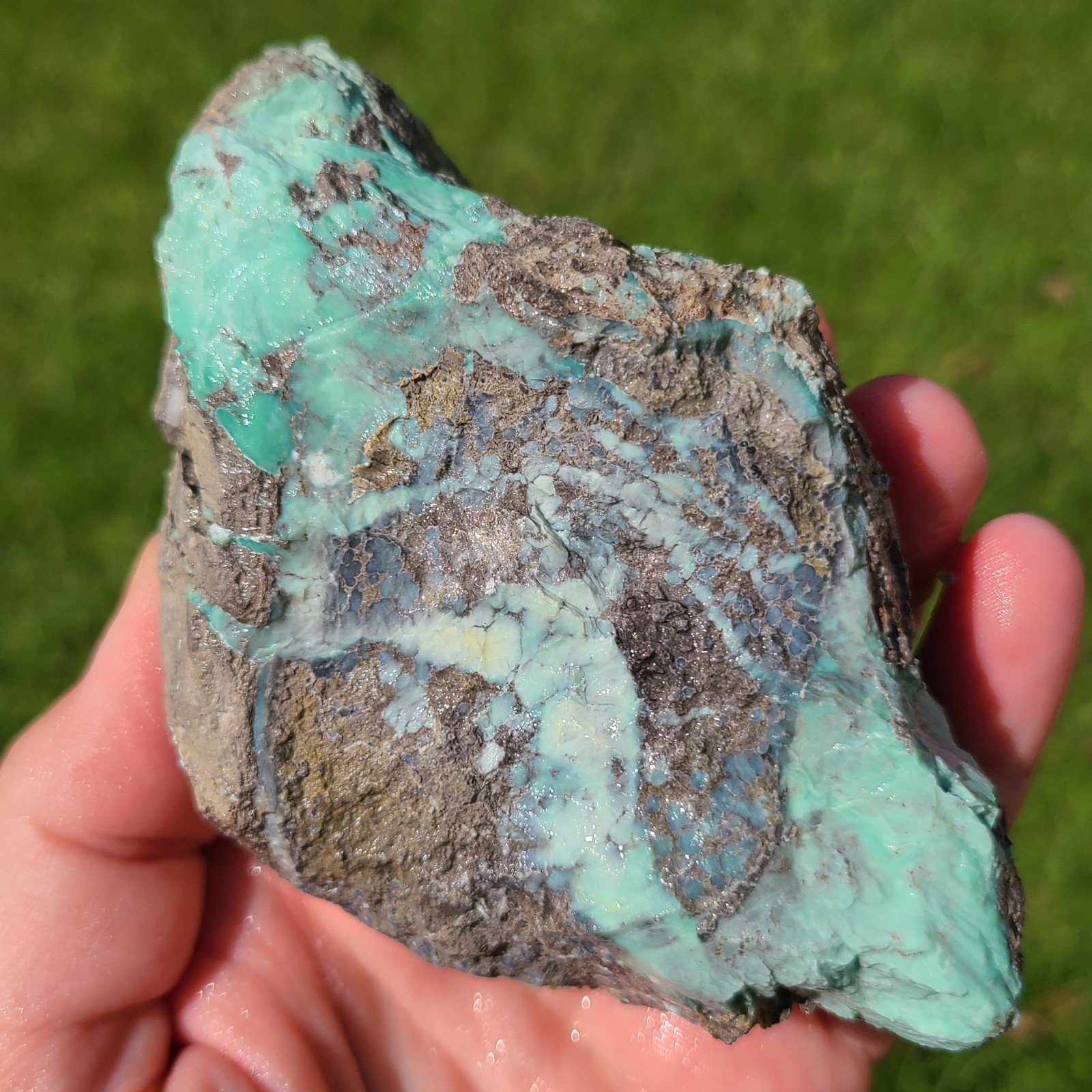 BROKEN ARROW VARISCITE ROUGH NEVADA 372.8 GRAMS
