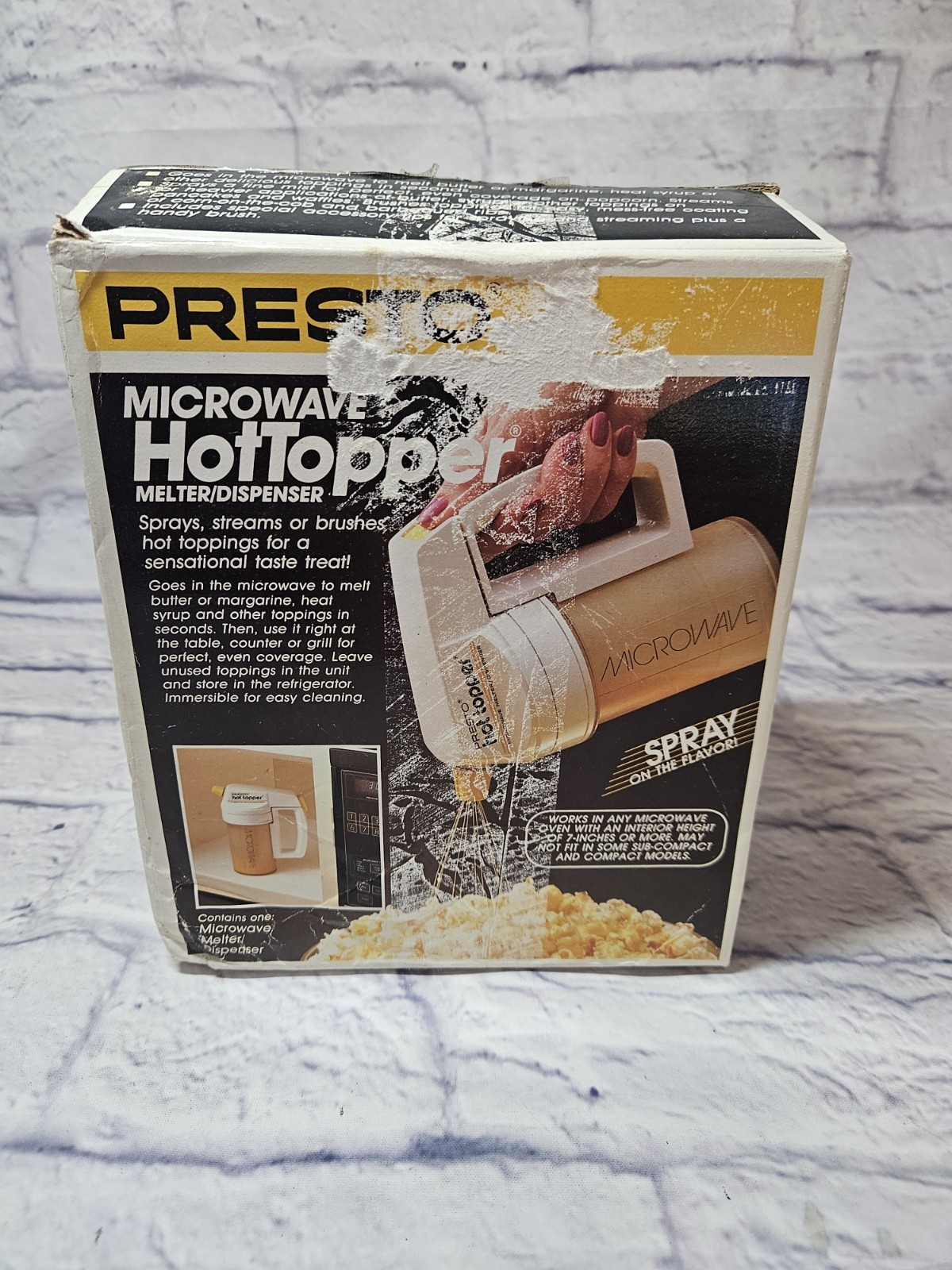 Vintage Presto Microwave Hot Topper Melter Dispenser - Model 03050