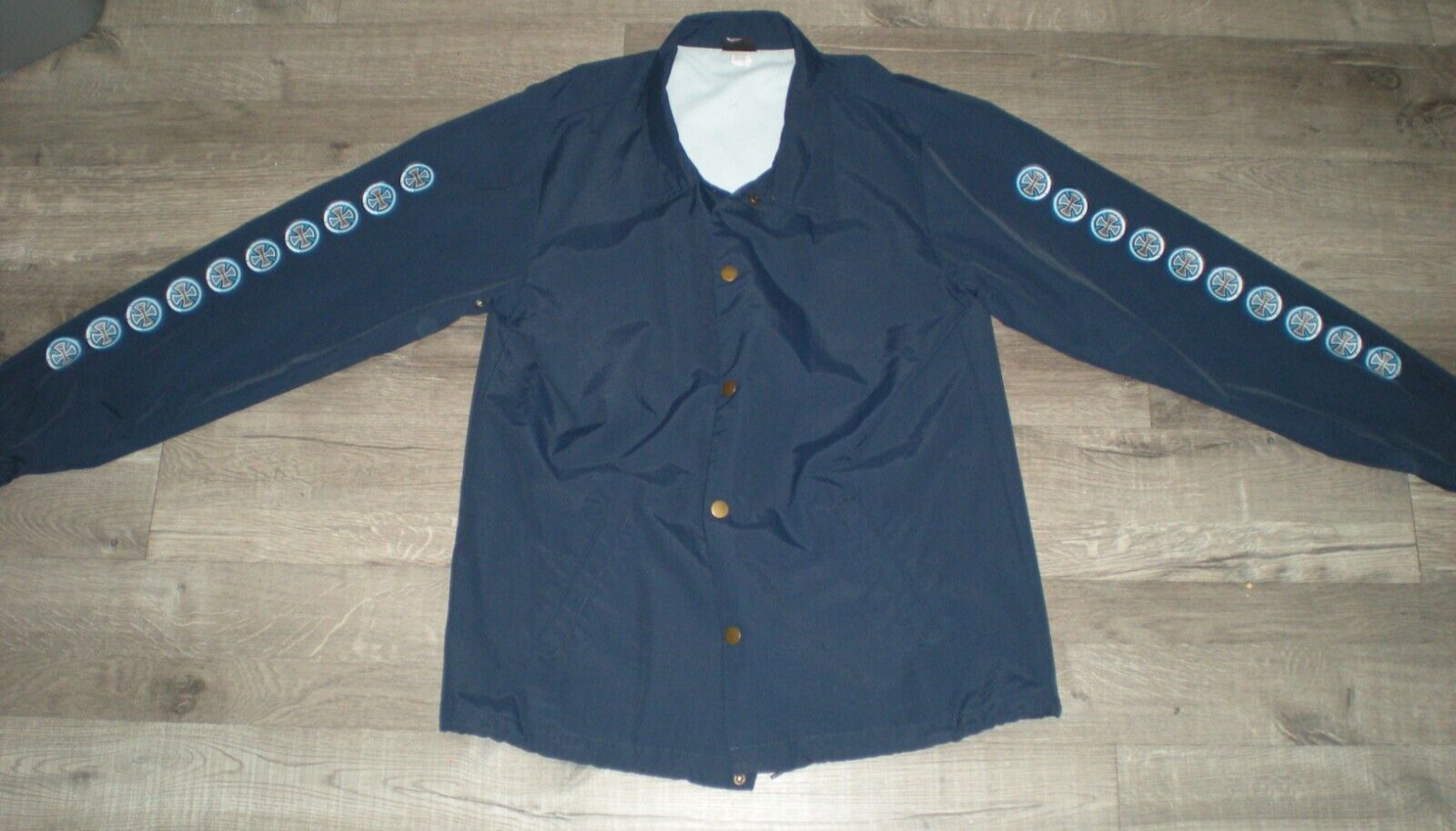JACKET independent truck co SIZE Large skate nylon coat blue skateboarding SK8 L