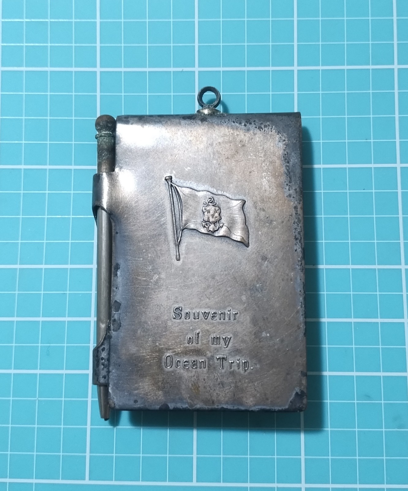HAMBURG AMERICA LINE SS AMERIKA QUALITY SOUVENIR MINI NOTE PAD & PENCIL C-1940's
