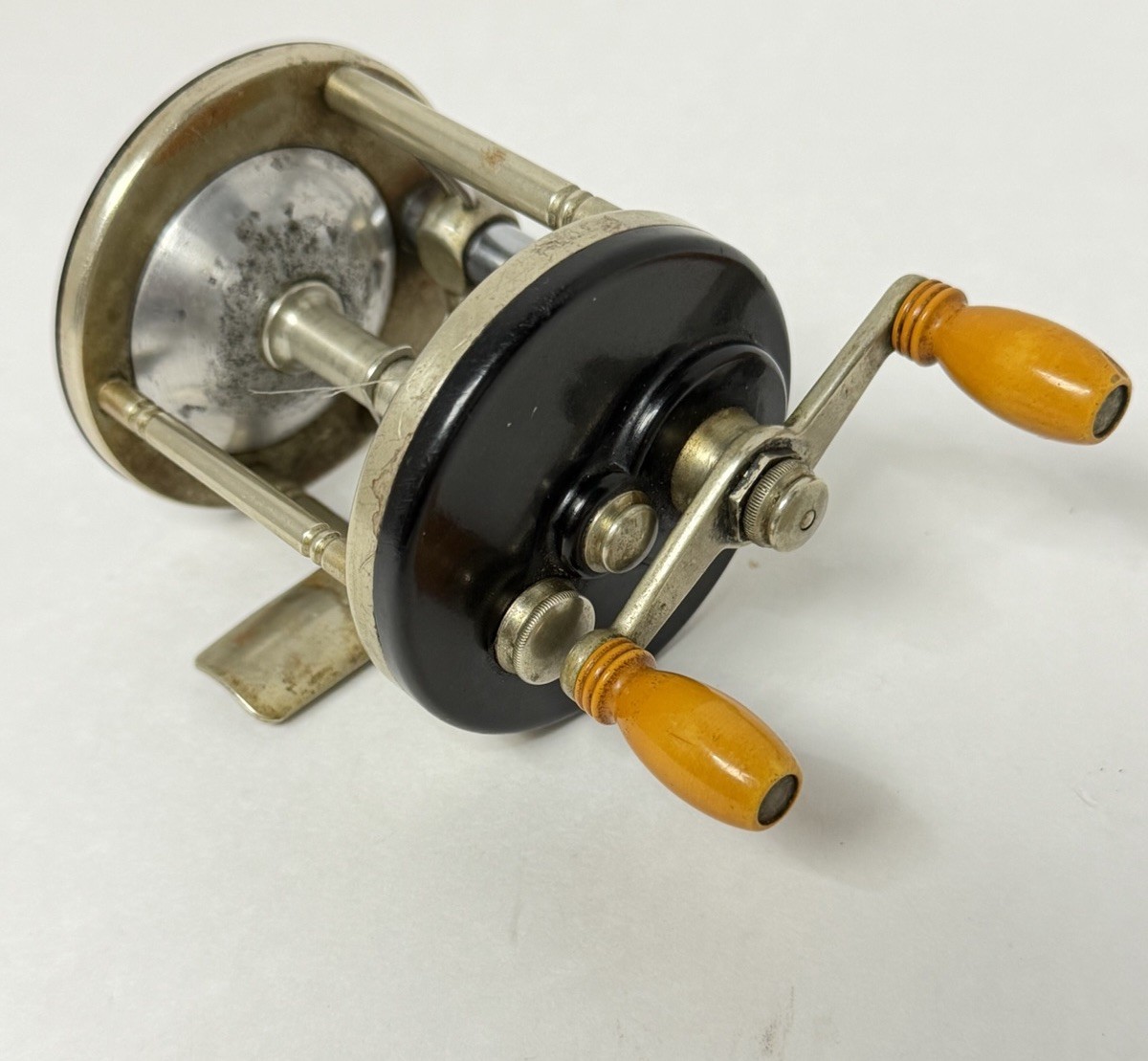 Vintage J A  COXE Model 25 Casting Fishing Reel Bronson Mich  *Parts Or Repair*
