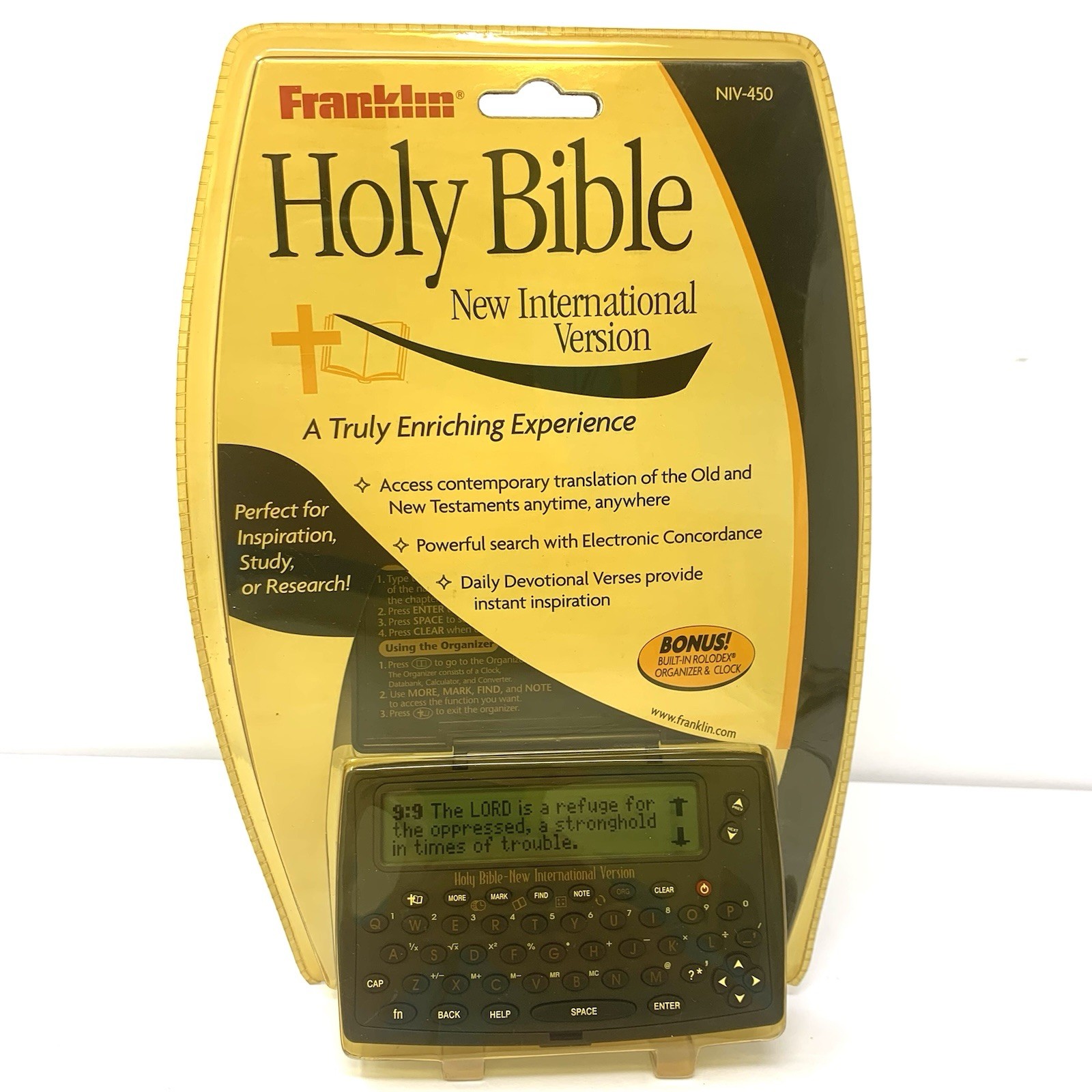 Vintage 2002 Franklin Holy Bible New International Version NIV-450 New Sealed