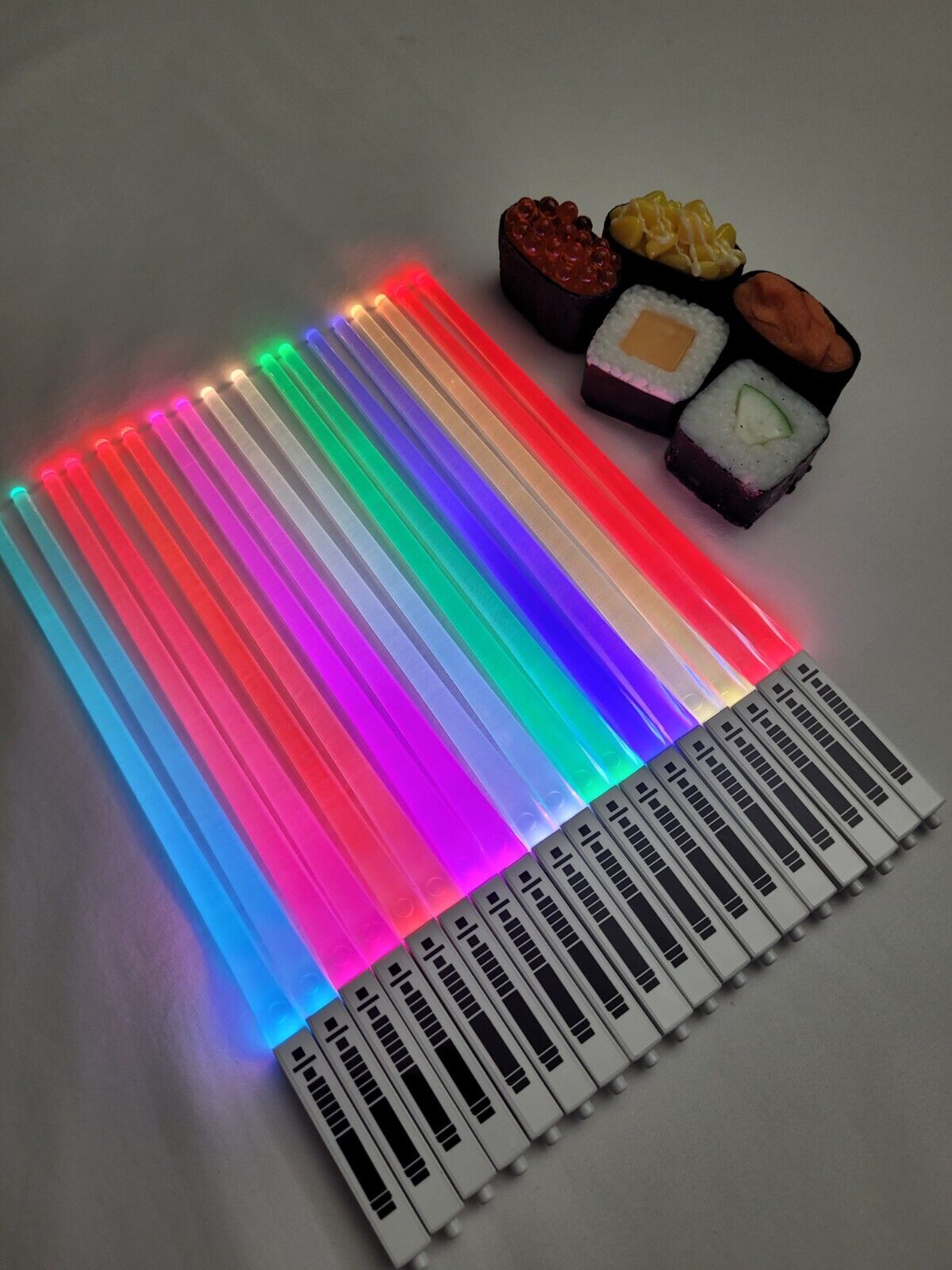 Lightsaber Chop Sticks  - 9 Colors to Choose From Light Side/Dark Side 1 Pair