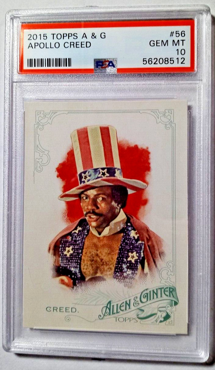 Apollo Creed 2015 Topps Allen & Ginter, No. 56, GEM MT 10