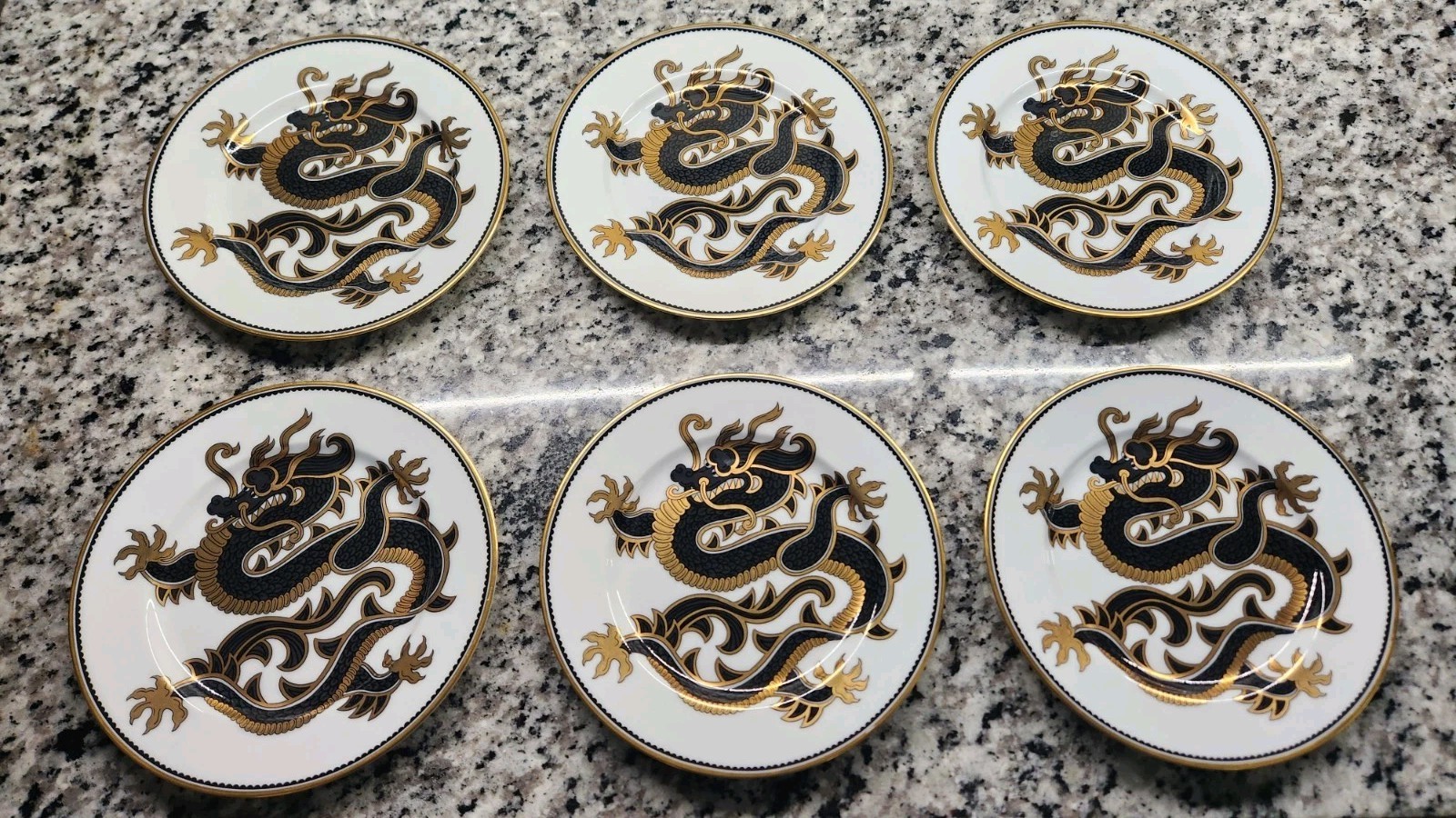 Vintage Fitz and Floyd Ching Dragon Fine Porcelain 7.5