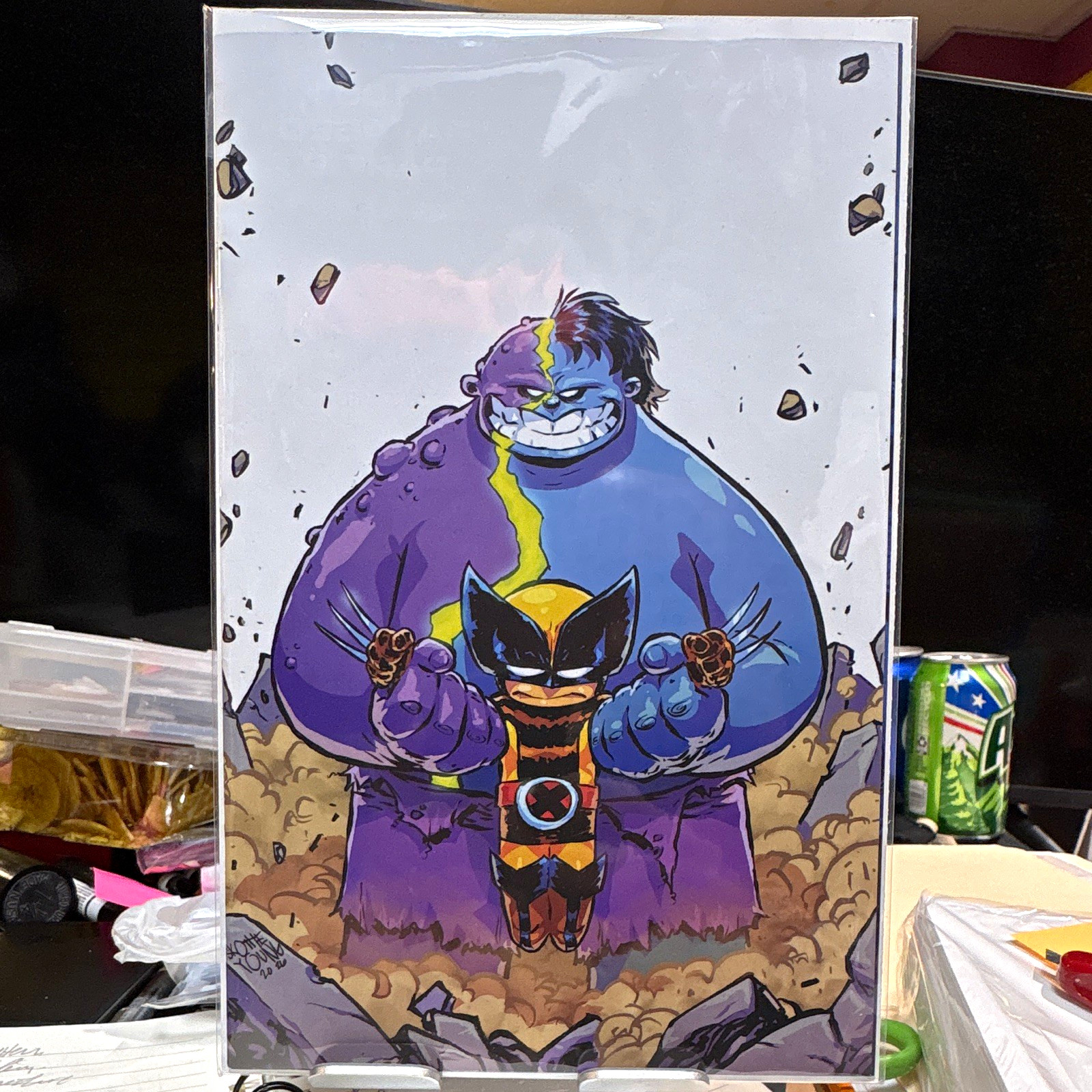 The Infernal Hulk vs Wolverine #1 Super rare Virgin Cover Skottie Young variant