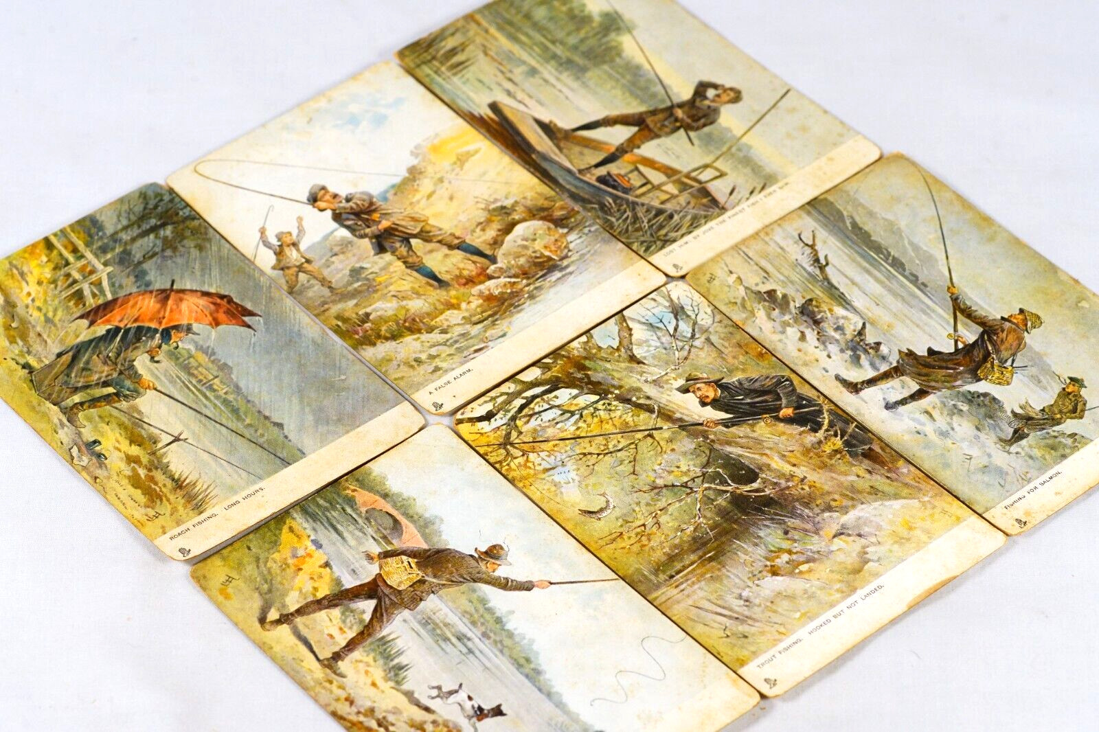 1905 Tucks Fishing Angling Antique Postcards Trout Fly Fishing Postcards 1905 Tucks Fishing Angling Antique Postcards Trout Fly Fishing Postcards
