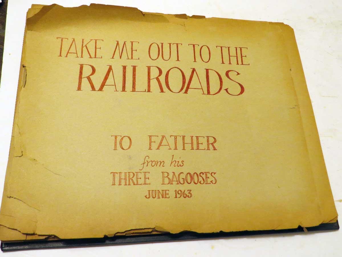 Vintage 1960S Handmade Railroad Photo Album - 100 Photos - Dated and Annotated