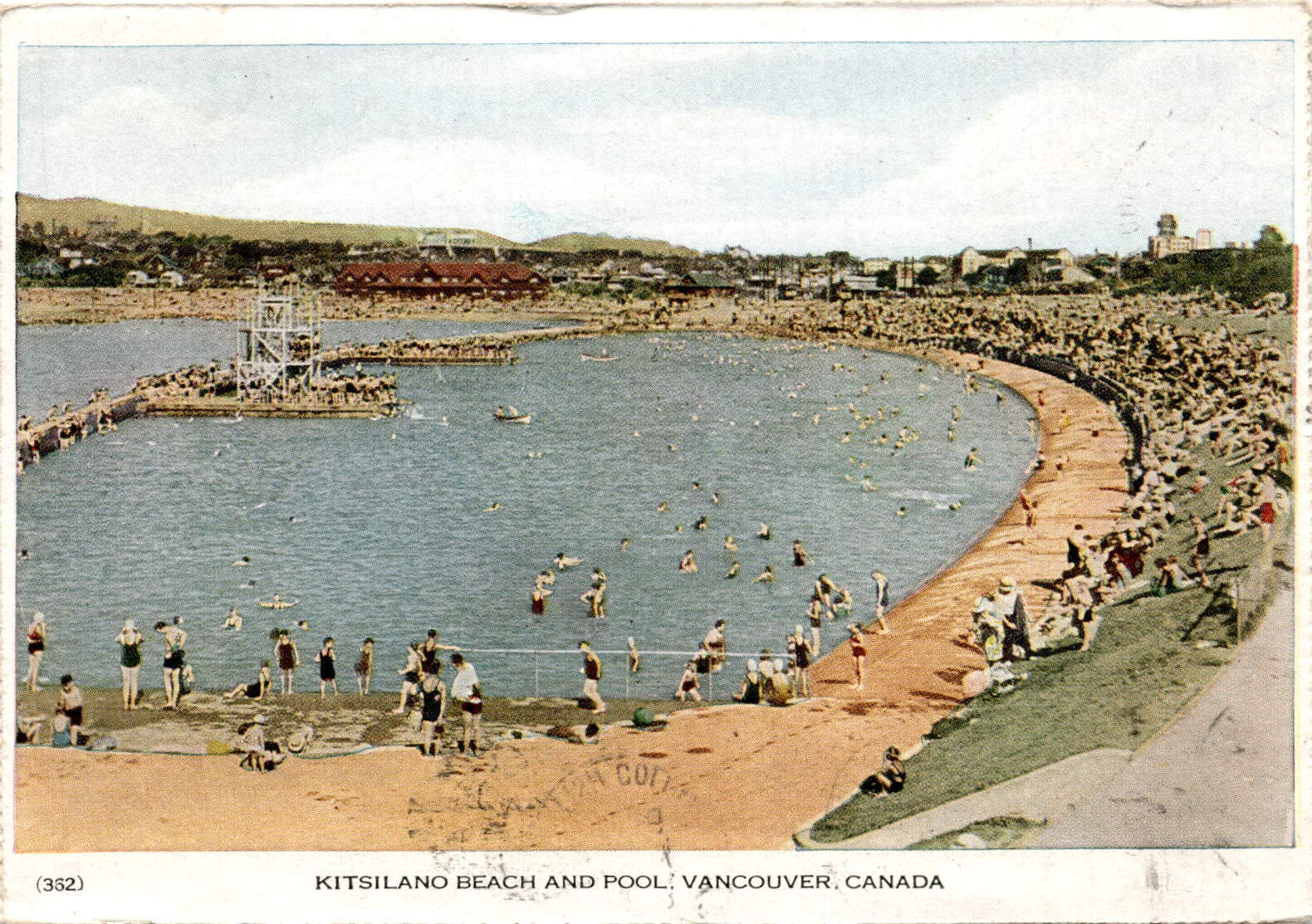 Kitsilano Beach, Kitsilano Pool, Vancouver, Canada, Hotel Vancouver, Postcard