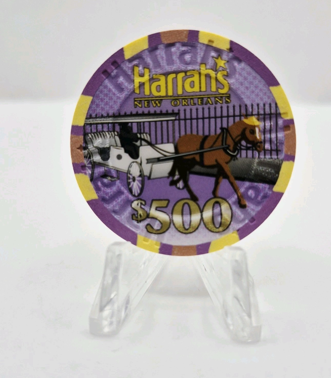 Harrah\'s Hotel Casino New Orleans Louisiana $500 Casino Chip *Backup